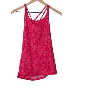 ASICS Woman's Size Extra Small Racer Back Bright Pink Tank Top Activewear